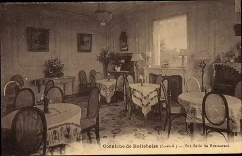 Ak Rolleboise Yvelines, Une Salle de Restaurant