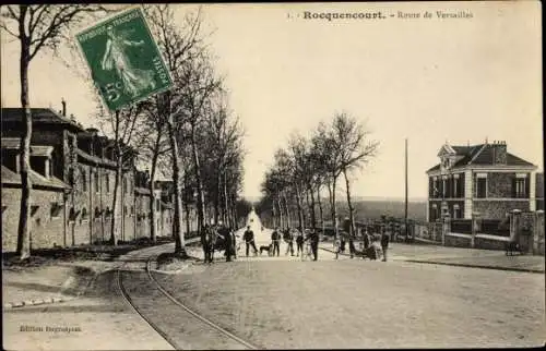 Ak Rocquencourt Yvelines, Route de Versailles