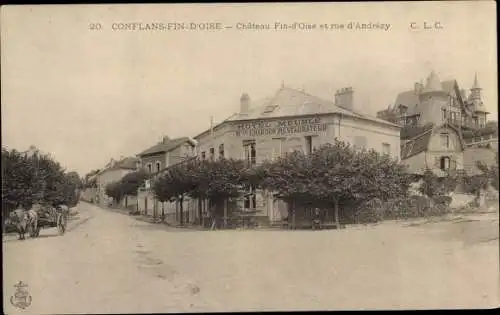 Ak Conflans Yvelines, Chateau Fin D'Oise, Rue d'Andrezy