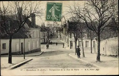 Ak Houdan Yvelines, La Rue de Paris