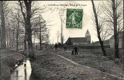 Ak Condé sur Vesgre Yvelines, Bords de la Vesgre