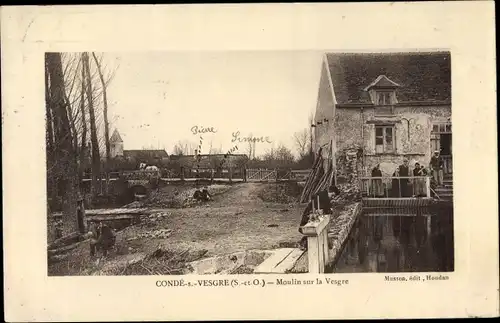 Ak Condé sur Vesgre Yvelines, Moulin sur la Vesgre