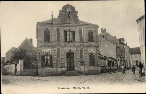 Ak Villepreux Yvelines, Mairie, Facade