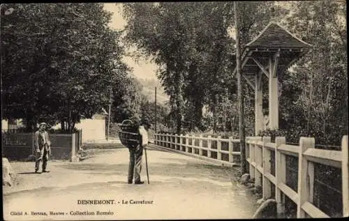 Ak Dennemont Yvelines, La Carrefour