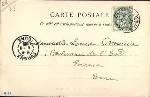 Ak Dennemont Yvelines, Petit Bras de Seine