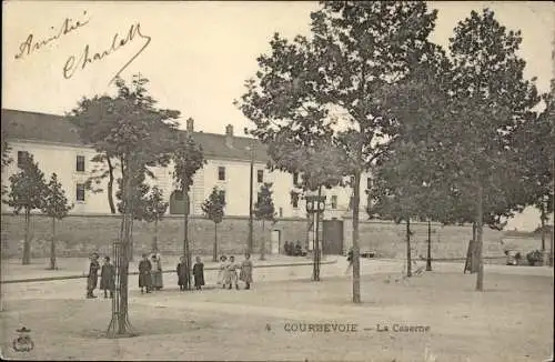 Ak Courbevoie Hauts de Seine, La Caserne