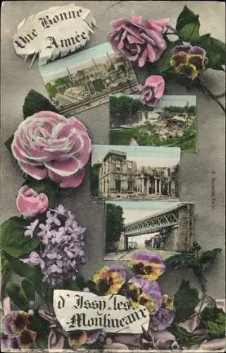 Ak Issy les Moulineaux Hauts de Seine, Ruines, Vue generale, Rosen