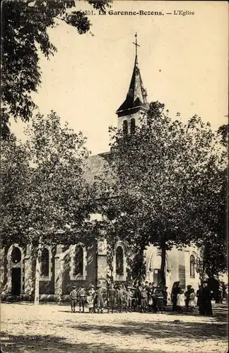 Ak Garenne Bezons Hauts de Seine, L'Eglise