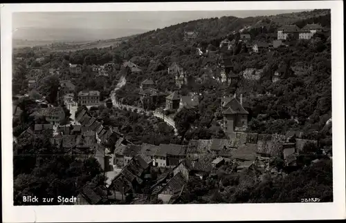 Ak Bad Frankenhausen am Kyffhäuser Thüringen, Blick zur Stadt