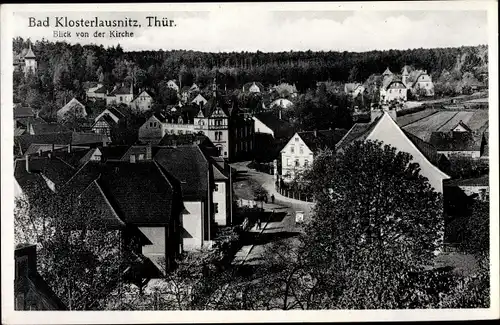 Ak Bad Klosterlausnitz in Thüringen, Blick von der Kirche