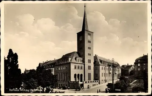 Ak Wilkau Haßlau in Sachsen, Rathaus