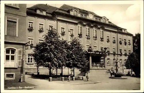 Ak Hartha in Sachsen, Rathaus