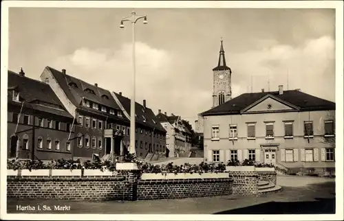 Ak Hartha in Sachsen, Markt