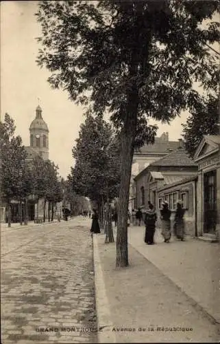 Ak Montrouge Hauts de Seine, Avenue de la Republique