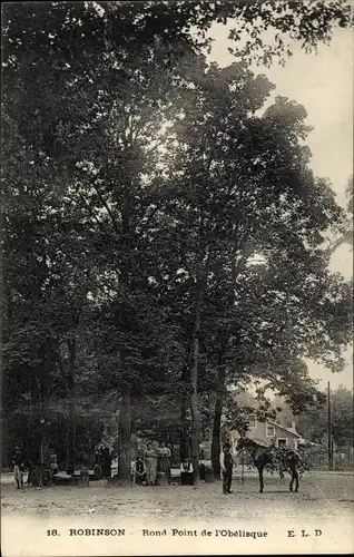 Ak Robinson Hauts de Seine, Rond Point de l'Obelisque