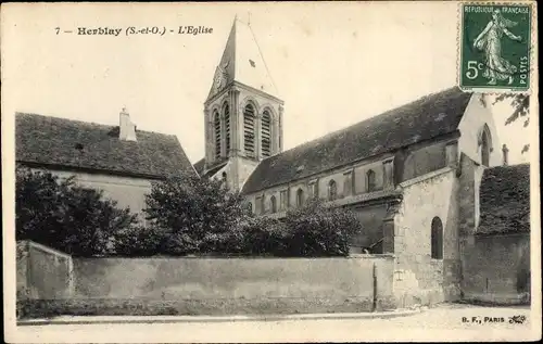 Ak Herblay Val d’Oise, L'Eglise