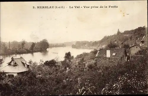 Ak Herblay Val d’Oise, Le Val, Vue prise de la Frette