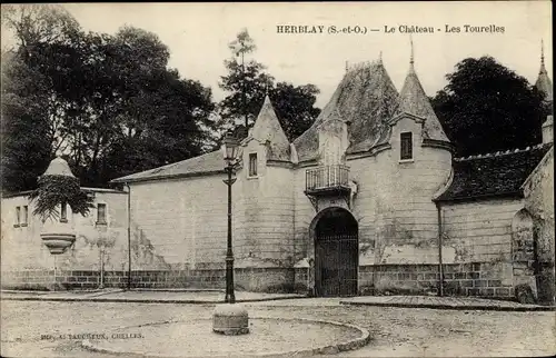 Ak Herblay Val d’Oise, Le Chateau, Les Tourelles