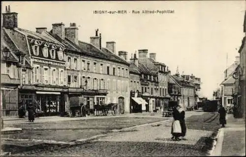 Ak Isigny sur Mer Calvados, Rue Alfred Pophillat