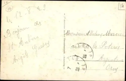 Ak Saint Aubin sur Mer Calvados, Les Villas sur la Digue