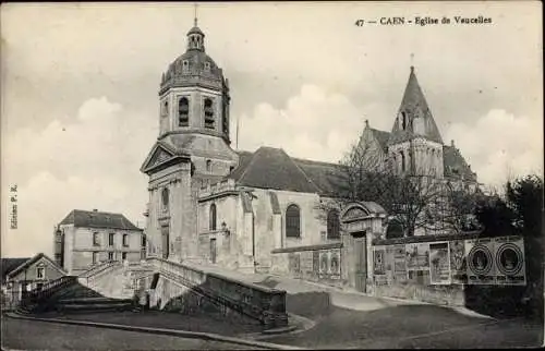 Ak Caen Calvados, Eglise de Vaucelles