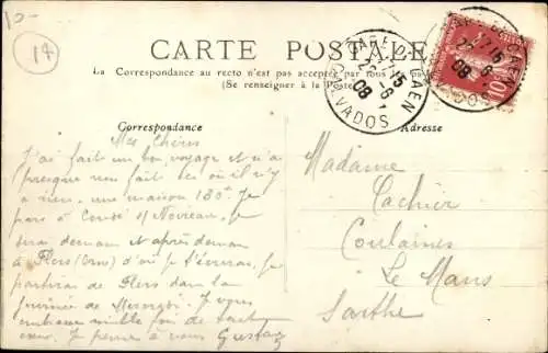 Ak Caen Calvados, Eglise de Vaucelles