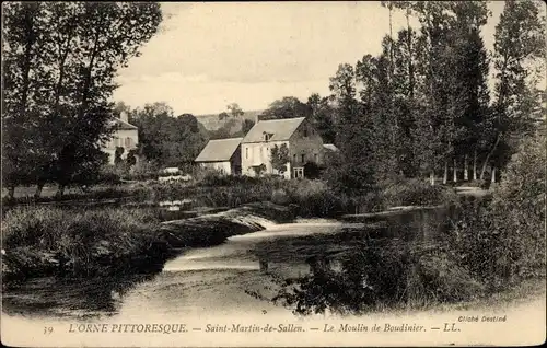 Ak Saint Martin de Sallen Orne, Le Moulin de Boudinier