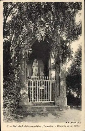 Ak Saint Aubin sur Mer Calvados, Chapelle de la Vierge