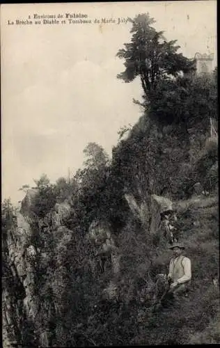 Ak Falaise Calvados, La Breche au Diable et Tombeau de Marie Joly