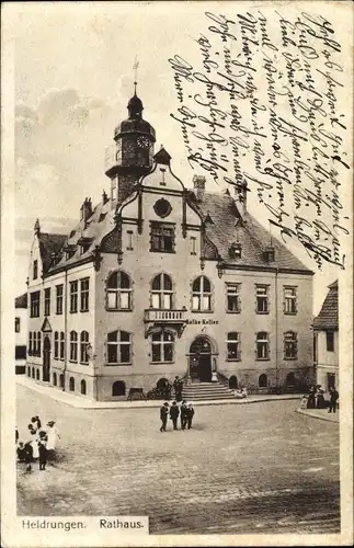 Ak Heldrungen im Kyffhäuserkreis Thüringen, Rathaus