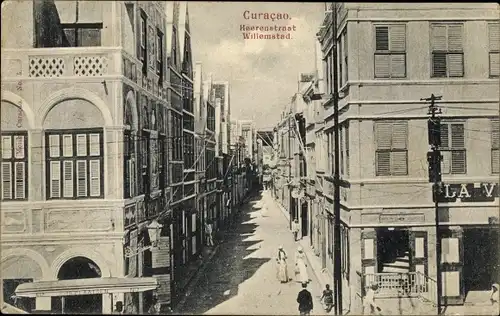 Ak Willemstad Curaçao Niederländische Antillen Karibik, Heerenstraat