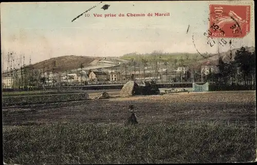 Ak Mareil Val-d’Oise, Vue prise du Chemin