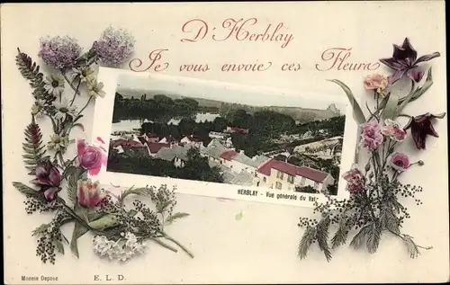 Ak Herblay Val d’Oise, Vue generale du Val