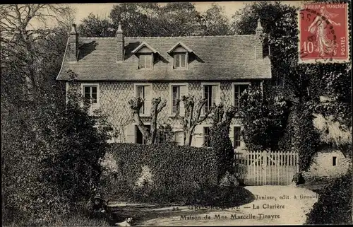 Ak Grosrouvre Yvelines, La Clariere, Maison de Mme Marcelle Tinayre