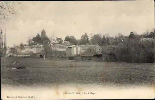 Ak Grosrouvre Yvelines, Le Village