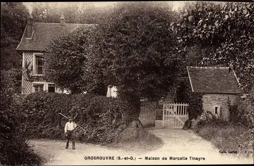 Ak Grosrouvre Yvelines, Maison de Marcelle Tinayre