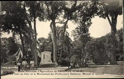 Ak Grignon Yvelines, Ecole Nationale d'Agriculture de Grignon, Uncoin du Parc et le Monument