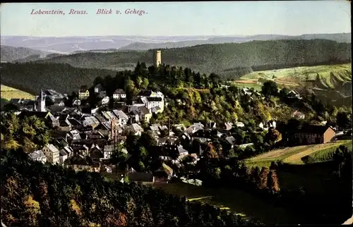 Ak Bad Lobenstein in Thüringen, Blick vom Gehege, Gesamtansicht