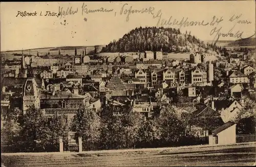 Ak Pößneck in Thüringen, Gesamtansicht