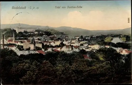 Ak Rudolstadt in Thüringen, Total von Justius Höhe