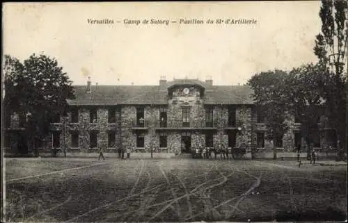 Ak Versailles Yvelines, Camp de Satory, Pavillon du 81 d'Artillerie