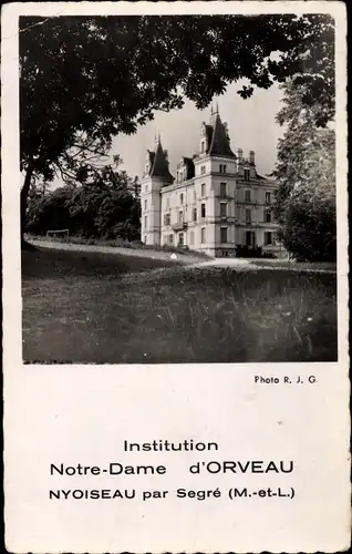 Ak Nyoiseau Maine et Loire, Institution Notre Dam d'Orveau