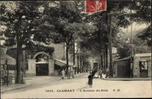 Ak Clamart Hauts de Seine, L'Avenue du Bois