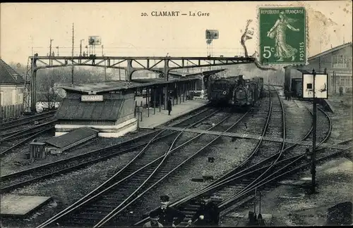 Ak Clamart Hauts de Seine, La Gare, Interieur
