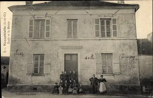 Ak Neauphlette Yvelines, Ecole, Mairie