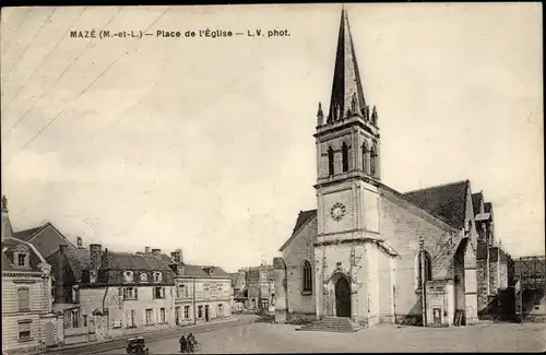 Ak Mazé Maine-et-Loire, Place de l'Eglise