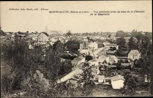 Ak Montfaucon Maine et Loire, Vue generale