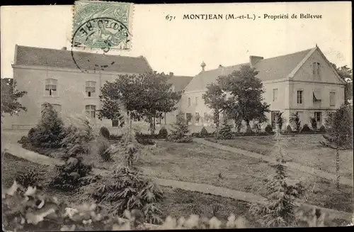 Ak Montjean Maine et Loire, Propriete de Bellevue