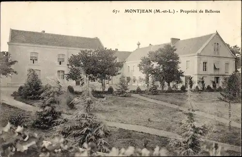 Ak Montjean Maine et Loire, Propriete de Bellevue