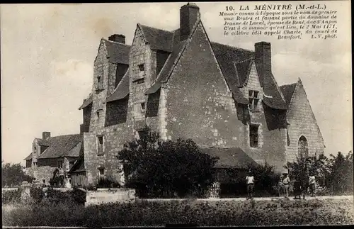 Ak La Menitre Maine et Loire, Manoir connu a l'epoque sous le nom grenier aux Rentes